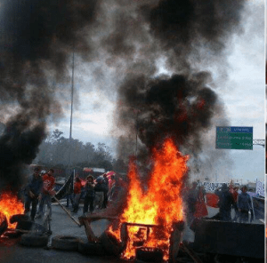 Proteste gegen Amtsenthebungsverfahren von Dilma Rousseff. Foto: Midia NINJA