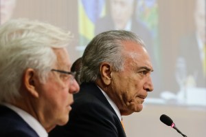 President Michel Temer in Brasília. Gespräche über Public Private Partnership Foto: Carolina Antunes/PR