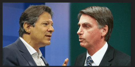 Haddad, Bolsonaro © www.vermelho.org.br